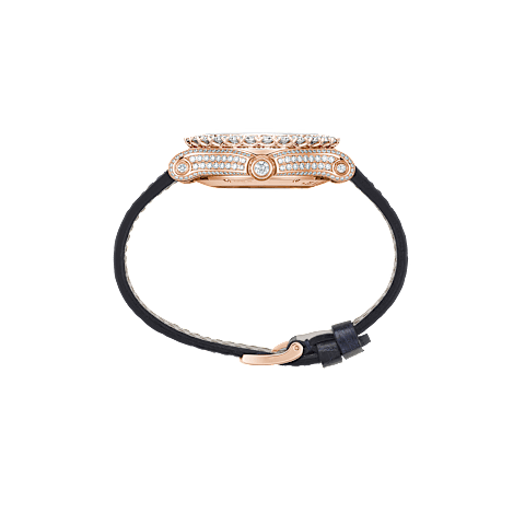 放大 {0}Chopard Happy Sport腕表 女士 钻石 腕表   侧面视图