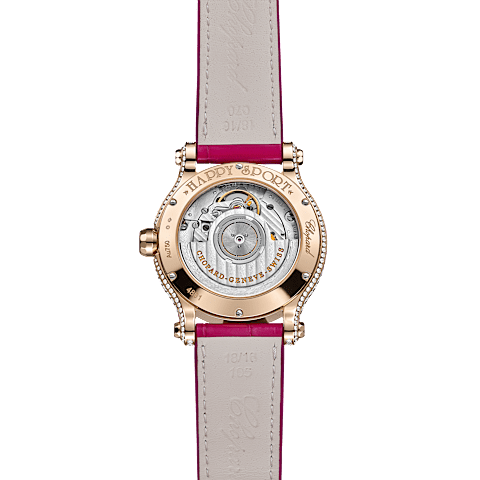 تكبير {0}Chopard هابي سبورت للنساء - ساعة ألماس  عرض خلفي