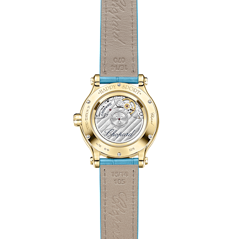Vergr&ouml;&szlig;ern {0}Chopard Happy Sport Damen Diamant Uhr  R&uuml;ckansicht