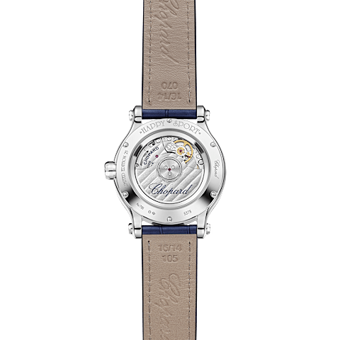 تكبير {0}Chopard هابي سبورت للنساء - ساعة ألماس  عرض خلفي
