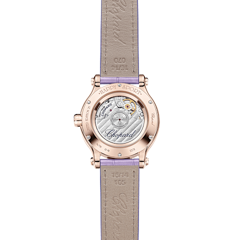 تكبير {0}Chopard هابي سبورت للنساء - ساعة ألماس  عرض خلفي