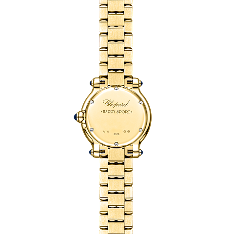 放大 {0}Chopard Happy Sport腕表 女士 钻石 腕表  背面视图