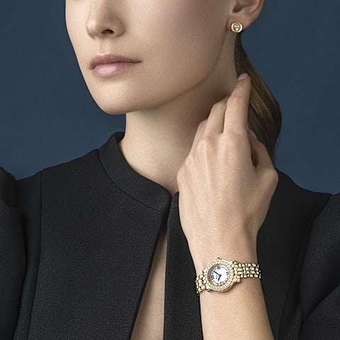 Enlarge Chopard Happy Sport Women Diamond Watch      worn view