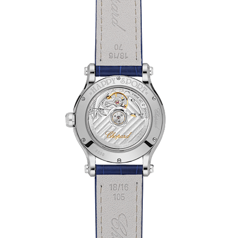 Agrandir {0}Chopard Happy Sport Femme - Montre Diamant  Vue arri&egrave;re