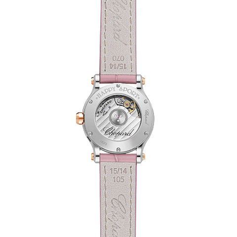 Agrandir {0}Chopard Happy Sport Femme - Montre Diamant  Vue arri&egrave;re