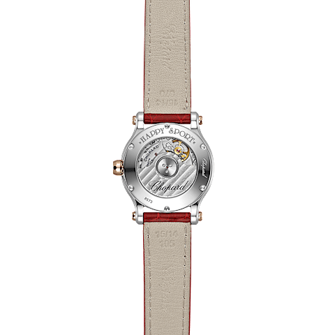 Vergr&ouml;&szlig;ernChopard Happy Sport Damen Diamant Uhr  R&uuml;ckansicht