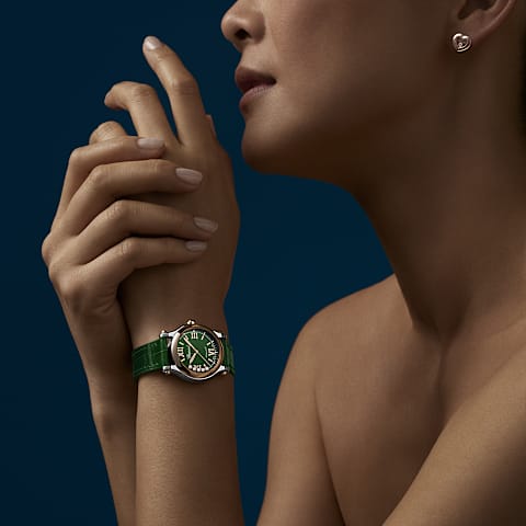 Enlarge {0}Chopard Happy Sport Women  Watch      worn view