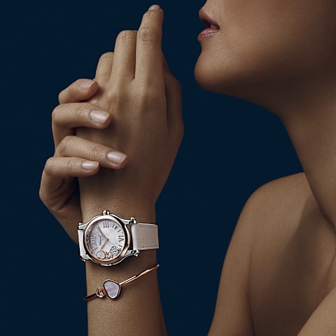 EnlargeChopard Happy Sport Women Diamond Watch      worn view