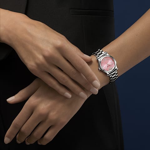 Agrandir {0}Chopard Happy Sport Femme - Montre Diamant      vue port&eacute;e