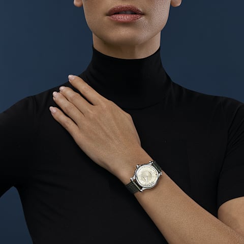 放大 {0}Chopard Happy Sport腕表 女士 腕表      佩戴视图
