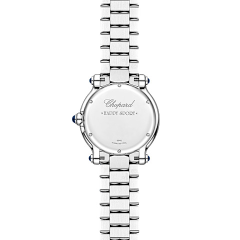 放大 {0}Chopard Happy Sport腕表 中性 钻石 腕表  背面视图