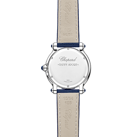 放大 {0}Chopard Happy Sport腕表 中性 钻石 腕表  背面视图