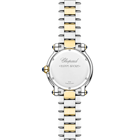 放大 {0}Chopard Happy Sport腕表 中性 钻石 腕表  背面视图