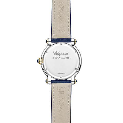 放大 {0}Chopard Happy Sport腕表 中性 钻石 腕表  背面视图