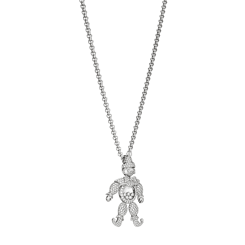 放大 {0}Chopard - 钻石 吊坠 HAPPY CLOWN 792246-1001  3/4视图