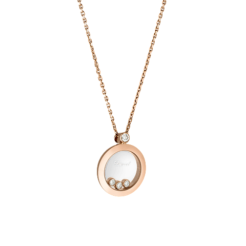 Agrandir {0}Chopard - Pendentif Happy Diamonds Icons 793929-5201  Vue 3/4