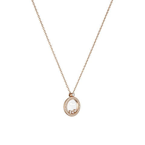 Agrandir {0}Chopard - Pendentif Happy Diamonds Icons 793929-5301  Vue 3/4