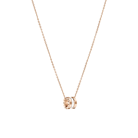 Agrandir {0}Chopard - Pendentif Ice Cube White HyCeram&reg; Pendant 797005-9004  Vue 3/4