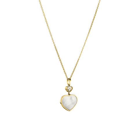 Enlarge {0}Chopard - Diamond Pendant Happy Hearts 797482-0301  3/4 view