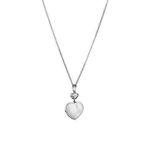 Enlarge {0}Chopard - Diamond Pendant Happy Hearts 797482-1301  3/4 view