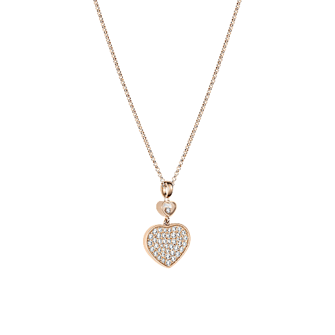 Enlarge {0}Chopard - Pendant Happy Hearts 797482-5009  3/4 view