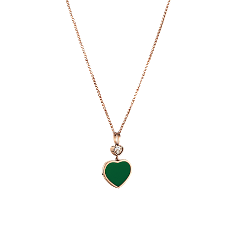 放大Chopard - 钻石 吊坠 Happy Hearts 797482-5101  3/4视图