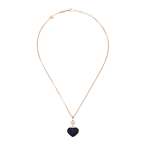 Ingrandisci {0}Chopard - Ciondolo Diamanti Happy Hearts 797482-5510   Vista chiusa e curva