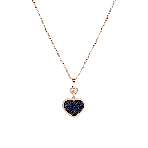 Ingrandisci {0}Chopard - Ciondolo Diamanti Happy Hearts 797482-5510    Vista posteriore chiusa e curva