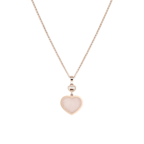 Vergr&ouml;&szlig;ern {0}Chopard - Diamant Anh&auml;nger Happy Hearts 797482-5620    R&uuml;ckansicht flach geschlossen und gebogen