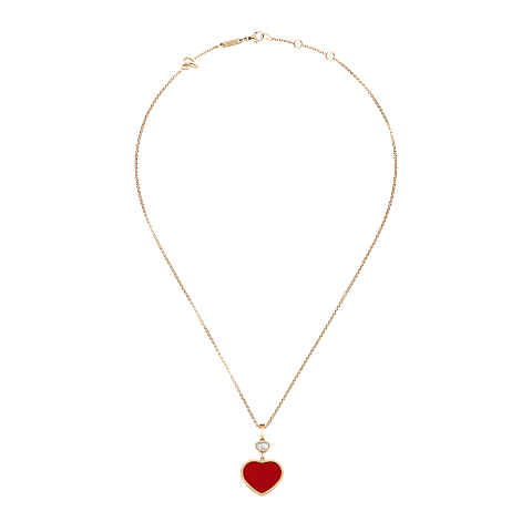 Vergr&ouml;&szlig;ern {0}Chopard - Diamant Anh&auml;nger Happy Hearts 797482-5801   Ansicht flach geschlossen und gebogen