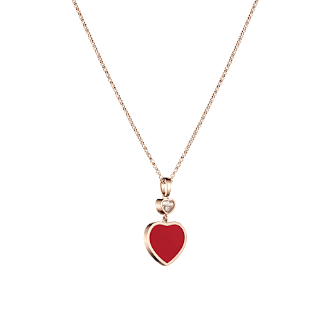 Увеличить {0}Chopard - Подвеска с бриллиантами Happy Hearts 797482-5820  Вид 3/4