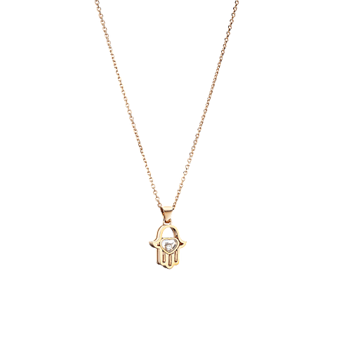 Agrandir {0}Chopard - Pendentif Happy Diamonds Good Luck Charms 797864-5001  Vue 3/4