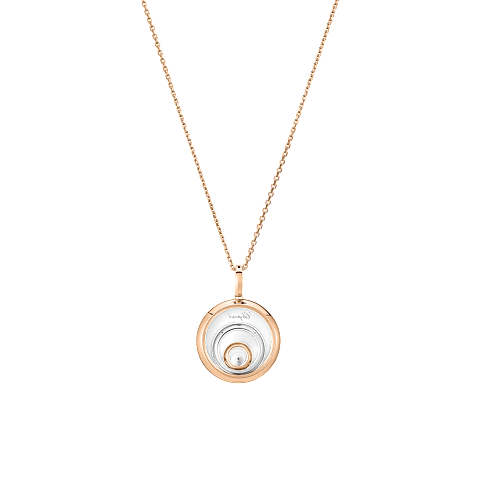 Ingrandisci {0}Chopard - Ciondolo Diamanti Happy Spirit 798231-9001    Vista posteriore chiusa e curva