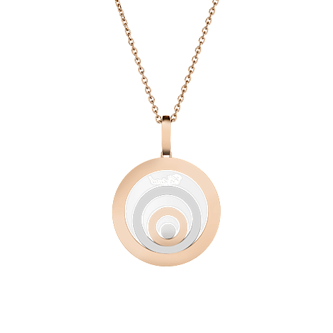 Vergr&ouml;&szlig;ern {0}Chopard - Diamant Anh&auml;nger Happy Spirit 798231-9003    R&uuml;ckansicht flach geschlossen und gebogen