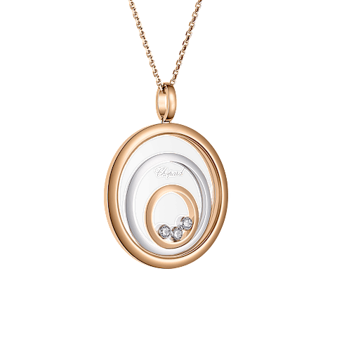 Enlarge {0}Chopard - Diamond Pendant Happy Spirit 798232-9001  3/4 view