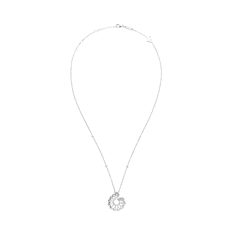 Ingrandisci {0}Chopard - Ciondolo Diamanti Precious Lace Vague 798349-1001   Vista chiusa e curva