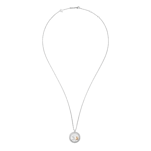 放大 {0}Chopard - 吊坠 Happy Sun, Moon and Stars 799434-1401   平放闭合弯曲视图
