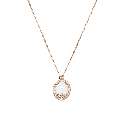 Enlarge {0}Chopard - Pendant Happy Diamonds Icons 799434-5301  3/4 view