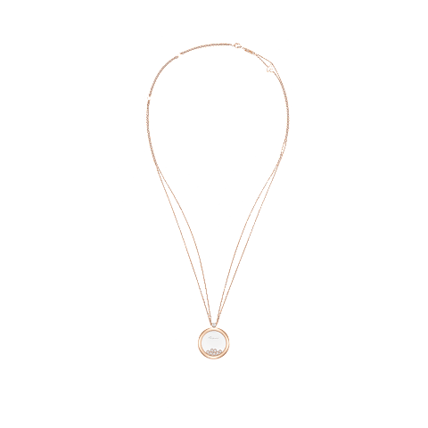 확대 {0}Chopard - 펜던트 해피 다이아몬드 아이코닉 799450-5001   평평하게 닫힌 곡선 뷰