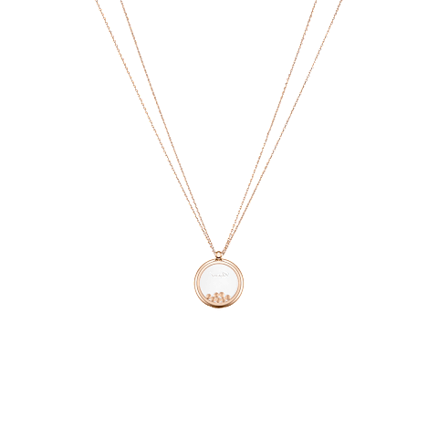 확대 {0}Chopard - 펜던트 해피 다이아몬드 아이코닉 799450-5001    평평하게 닫힌 곡선 후면 뷰
