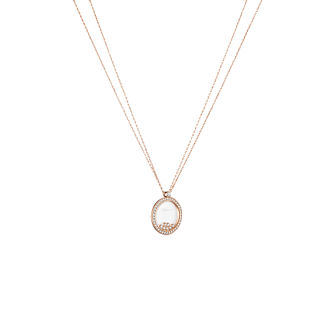 Enlarge {0}Chopard - Pendant Happy Diamonds Icons 799450-5301  3/4 view