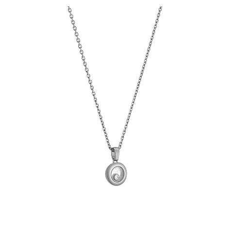 Enlarge {0}Chopard - Diamond Pendant Happy Diamonds Icons 79A017-1001  3/4 view