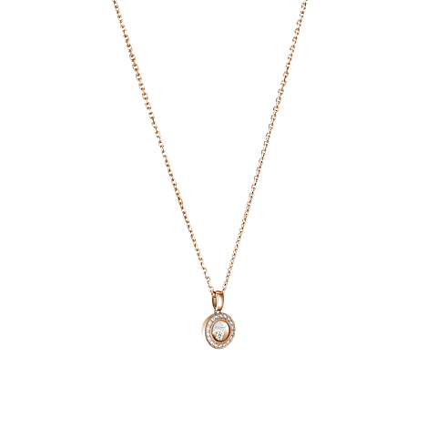 Enlarge {0}Chopard - Diamond Pendant Happy Diamonds Icons 79A017-5201  3/4 view