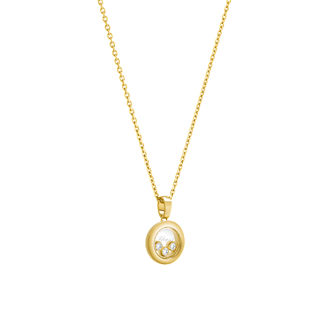 放大 {0}Chopard - 钻石 吊坠 Happy Diamonds Icons 79A018-0001  3/4视图