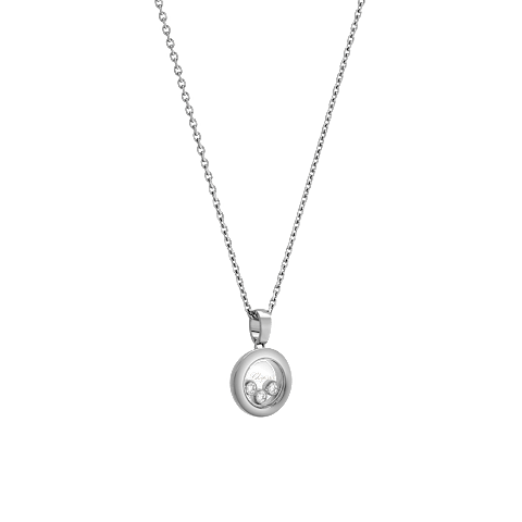 Enlarge {0}Chopard - Diamond Pendant Happy Diamonds Icons 79A018-1001  3/4 view