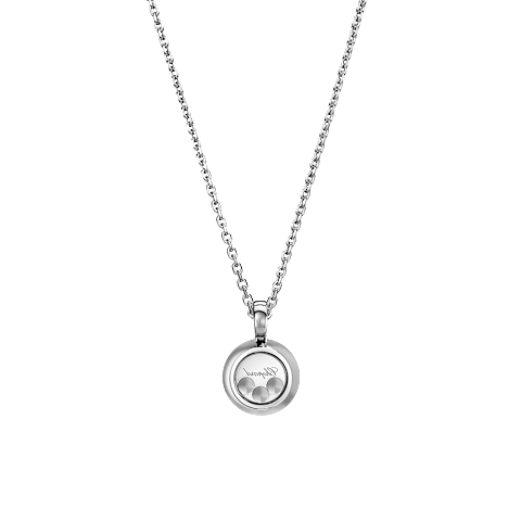 Vergr&ouml;&szlig;ern {0}Chopard - Diamant Anh&auml;nger Happy Diamonds Icons 79A018-1201    R&uuml;ckansicht flach geschlossen und gebogen