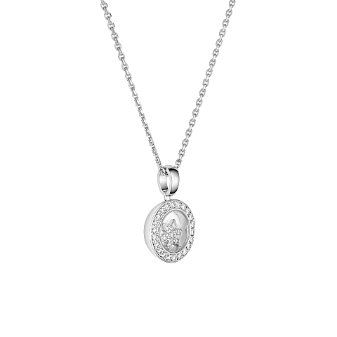 Enlarge {0}Chopard - Diamond Pendant Happy Snowflakes 79A018-1301  3/4 view