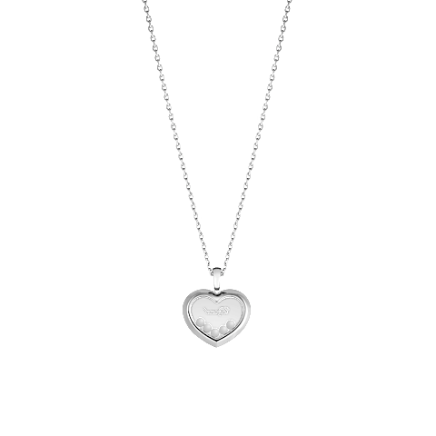 EnlargeChopard - Diamond Pendant Happy Diamonds Icons 79A038-1001    laid flat closed and curved back view