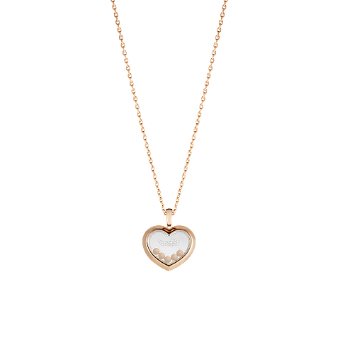 Vergr&ouml;&szlig;ern {0}Chopard - Diamant Anh&auml;nger Happy Diamonds Icons 79A038-5201    R&uuml;ckansicht flach geschlossen und gebogen