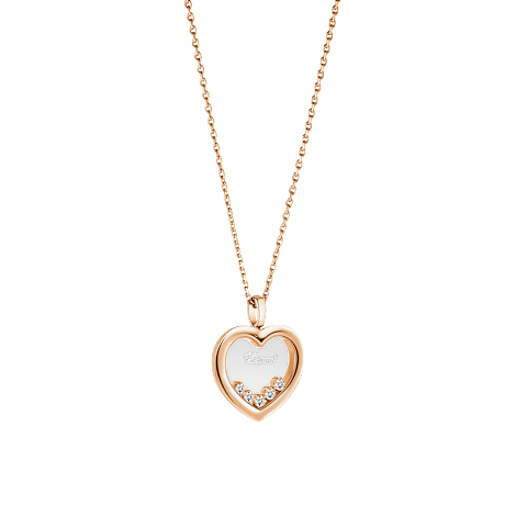 Enlarge {0}Chopard - Diamond Pendant Happy Diamonds Icons 79A039-5001  3/4 view